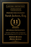 Gold Custom Anniversary Recognition Plaque