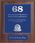 Silver Wood Custom Anniversary Recognition Plaque