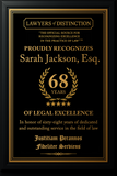 Gold Custom Anniversary Recognition Plaque
