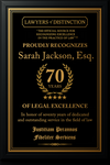 Gold Custom Anniversary Recognition Plaque
