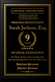 Gold Custom Anniversary Recognition Plaque