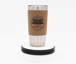 20oz Leatherette Tumbler with Clear Lid